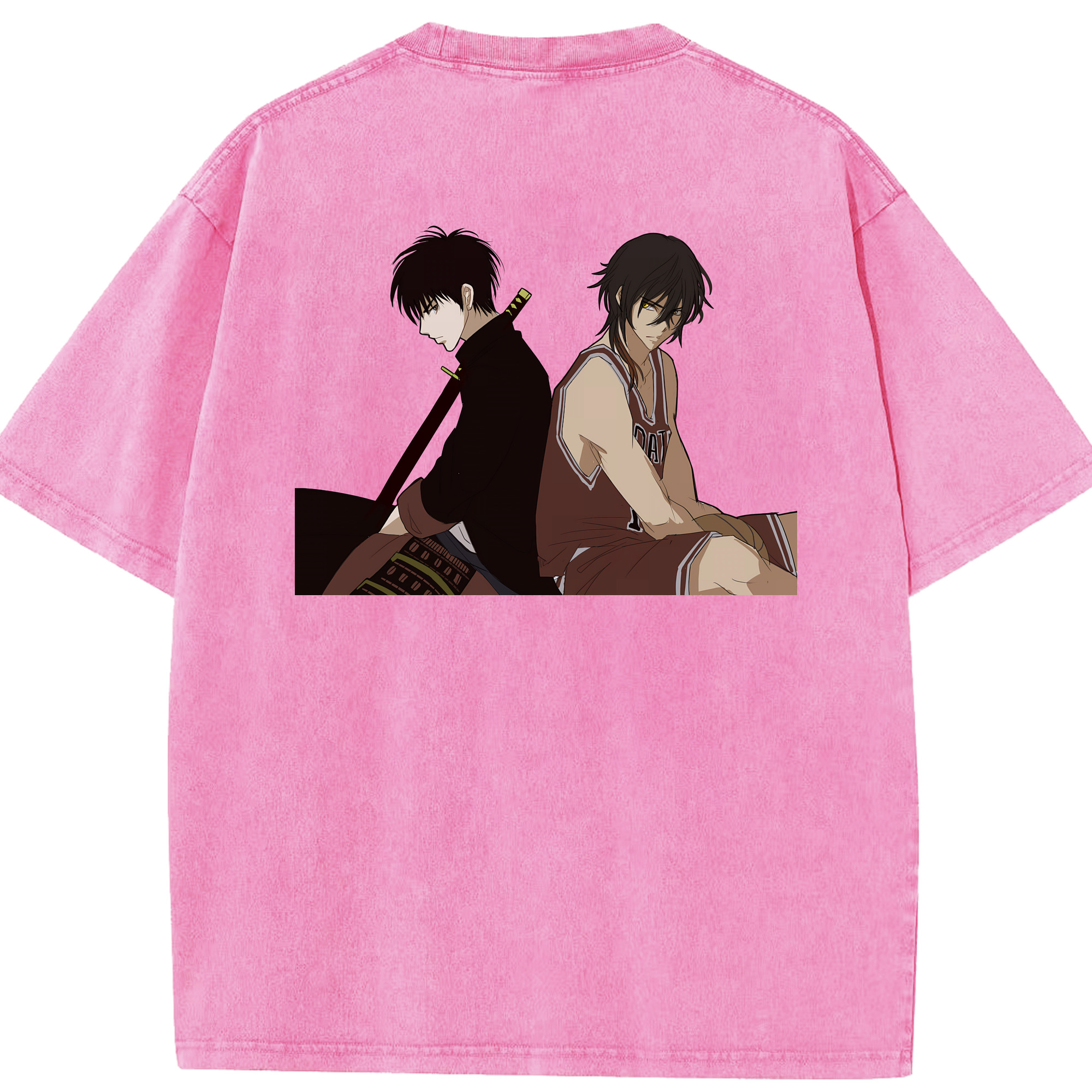 （画像用） SLAM DUNK／スラムダンク 綿100% ヴィンテージ風 半袖Tシャツ（背面プリント）